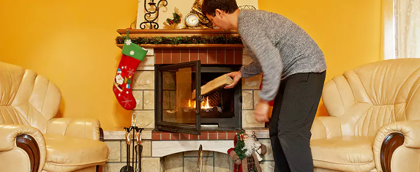 Rusted Metal Fireplace Restoration in Seminole, Florida